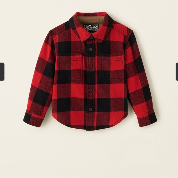 Roots Baby Relaxed Park Plaid Shirt 18-24 months - Picture 2 of 7